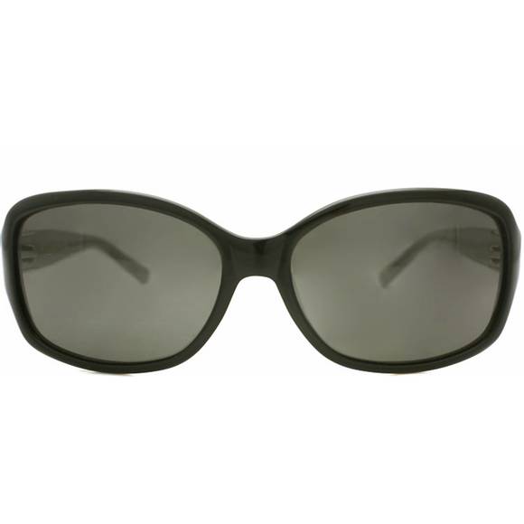 NEW KATE SPADE rectangle plastic sunglasses with grey polarized lens in black - Picture 2 of 4